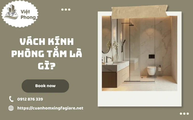 vách kính phòng tắm
