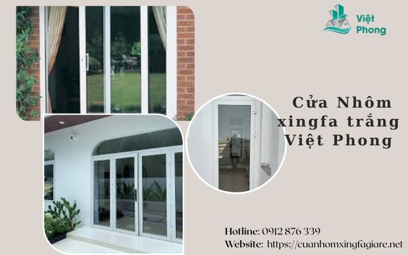 cửa nhôm xingfa trắng
