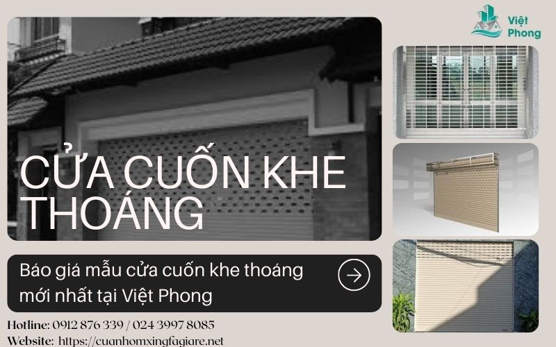báo giá cửa cuốn khe thoáng