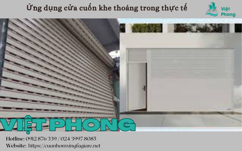 Sử dụng cửa cuốn khe thoáng tạo không gian thoáng khí Sử dụng cửa cuốn khe thoáng tạo không gian thoáng khí