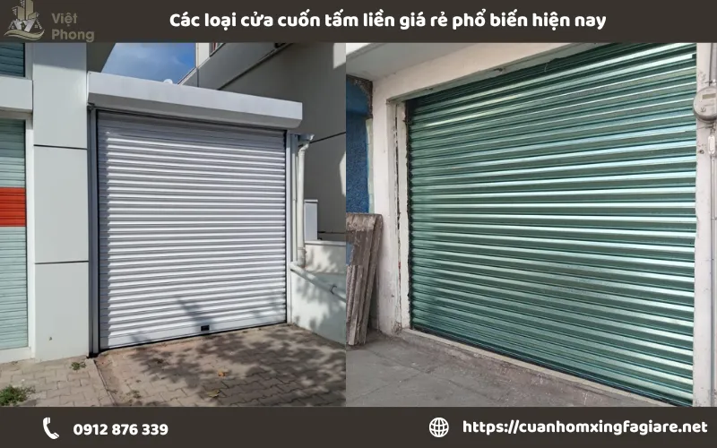 Các loại cửa cuốn tấm liền giá rẻ phổ biến hiện nay Các loại cửa cuốn tấm liền giá rẻ phổ biến hiện nay