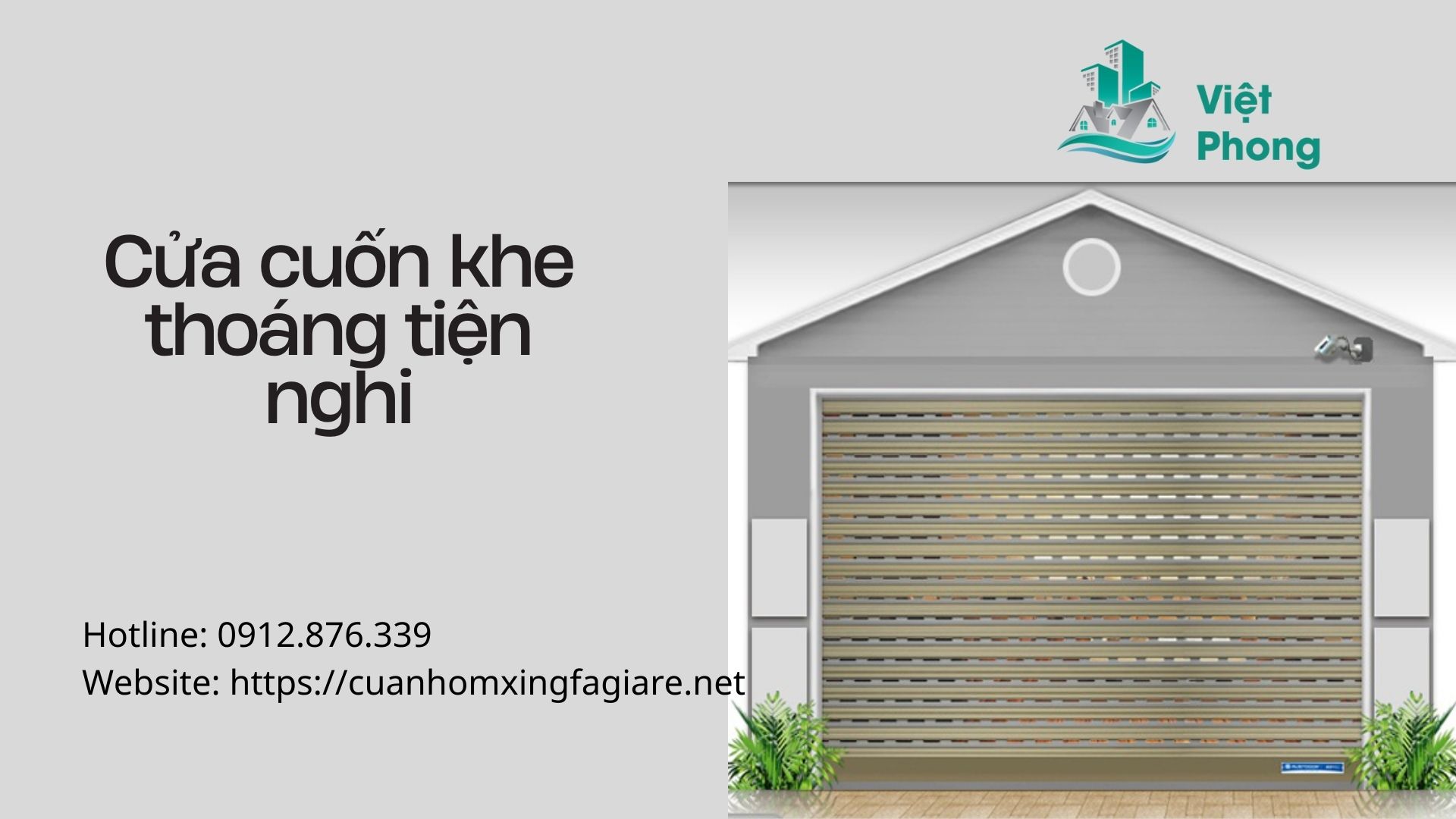 Cửa cuốn khe thoáng mang lại sự tiện nghi và thông thoáng Cửa cuốn khe thoáng mang lại sự tiện nghi và thông thoáng