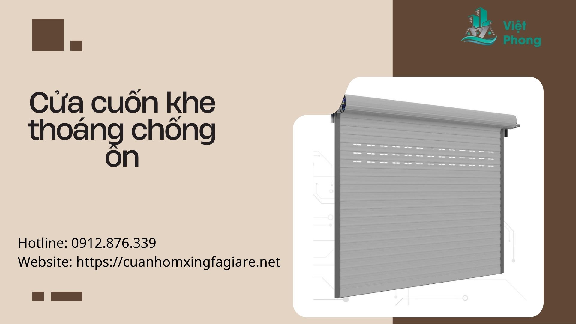 Cửa cuốn khe thoáng chống ồn mang lại sự yên tĩnh Cửa cuốn khe thoáng chống ồn mang lại sự yên tĩnh