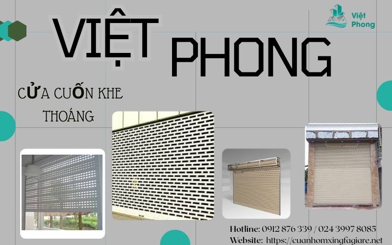 mẫu cửa cuốn khe thoáng